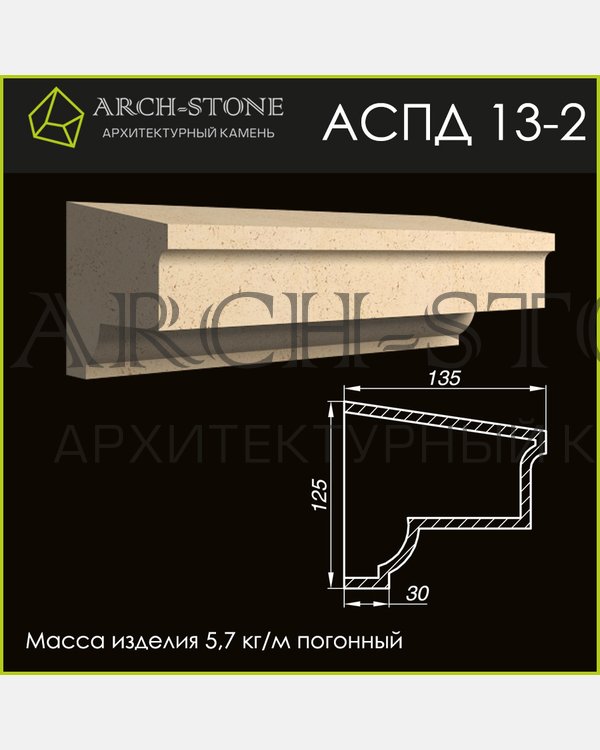 Подоконник АС ПД13-2